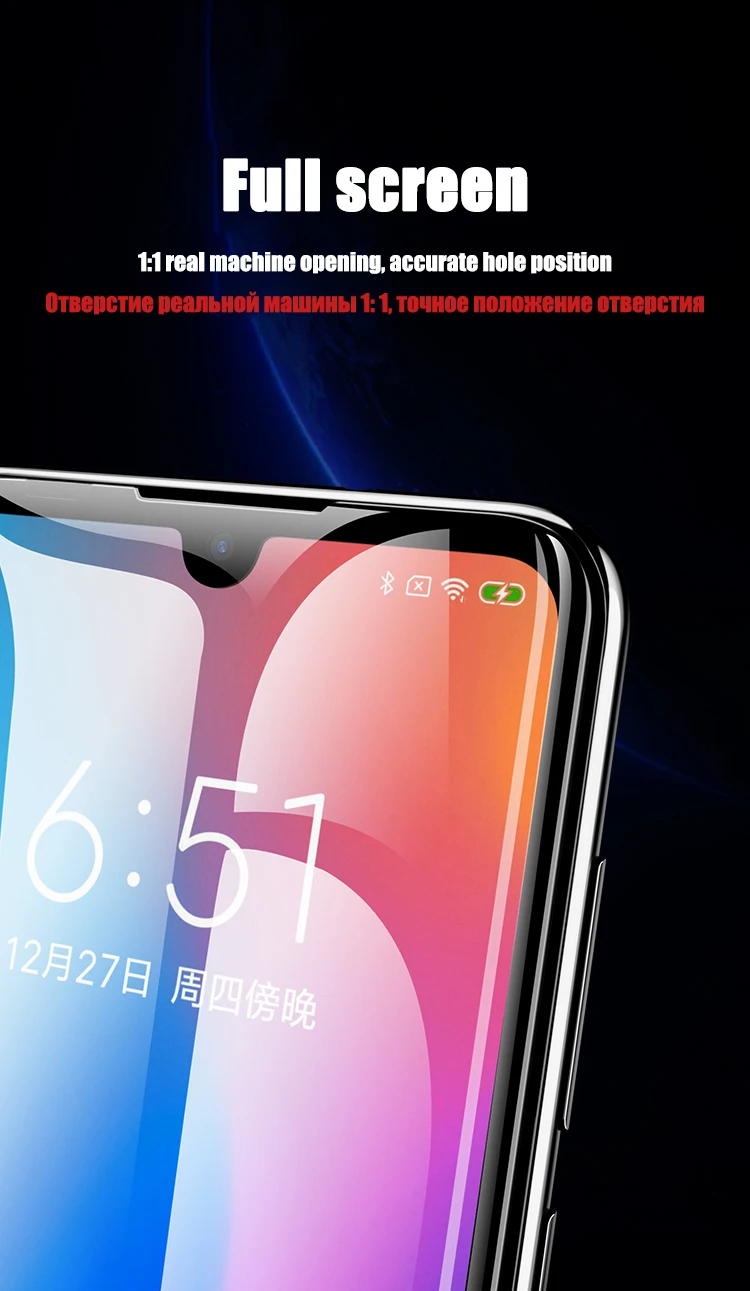 6D закаленное стекло для Xiao mi Red mi Note 7 mi Play полное покрытие изогнутый экран Защитная пленка для Xiao mi Red mi Note 7 Pro стекло