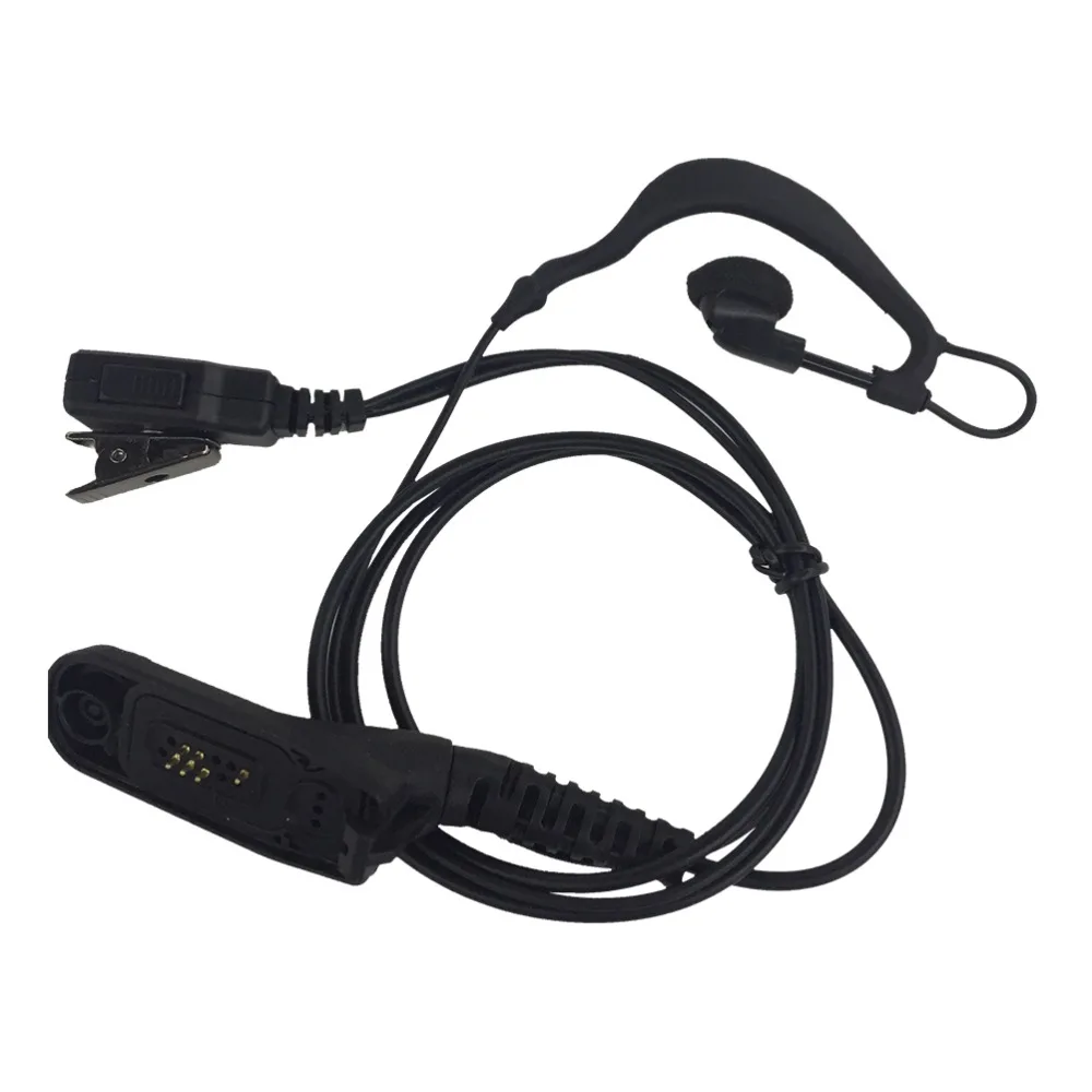 Новая Черная гарнитура с микрофоном PTT Earhook для Motorola Radio for XIR P8268 P8260 P8200 XPR6550 XPR6300 Walkie
