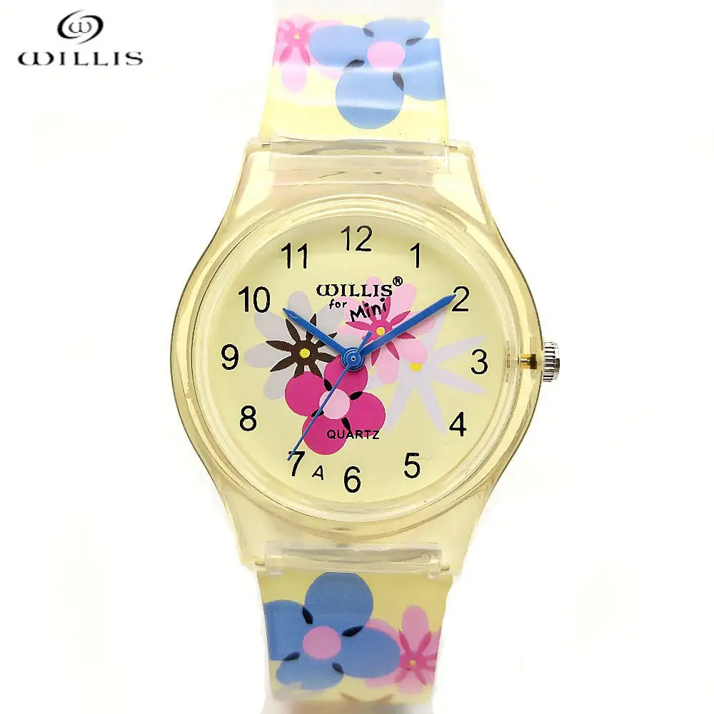 WILLIS простые элегантные брендовые кварцевые часы высокого качества силиконовые
