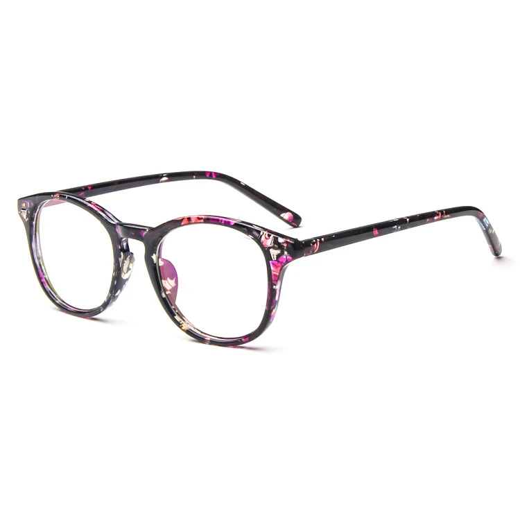 Floral Frame Бренд дизайн винтаж оправы для очков женский мужской градусов оптические прозрачные линзы женские очки для мужчин очки оправа - Цвет оправы: Floral Frame