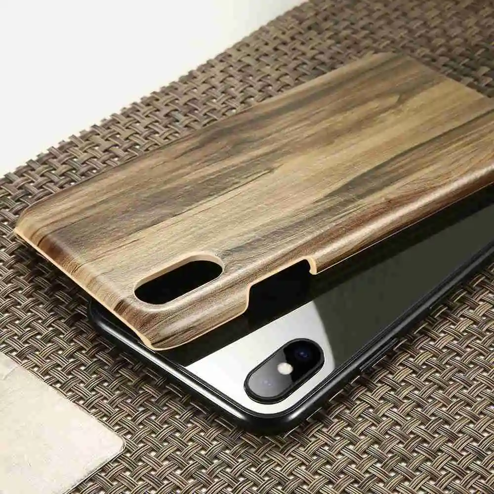 DR. CASE классический стиль текстура древесины телефон чехол для iPhone 6 7 8 Plus