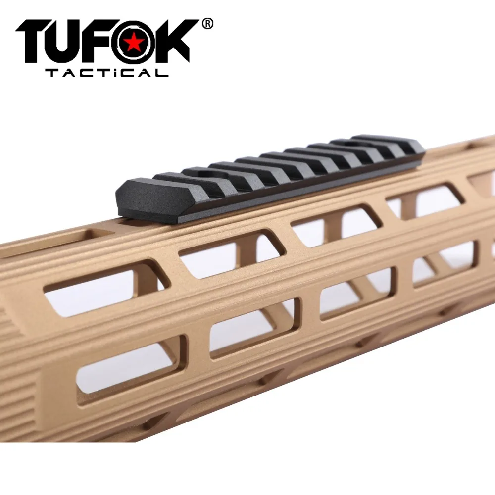 TuFok 2 шт. Mlok Picatinny Rail адаптер ультра тонкий M lok 9 слотов низкопрофильный Weaver Section