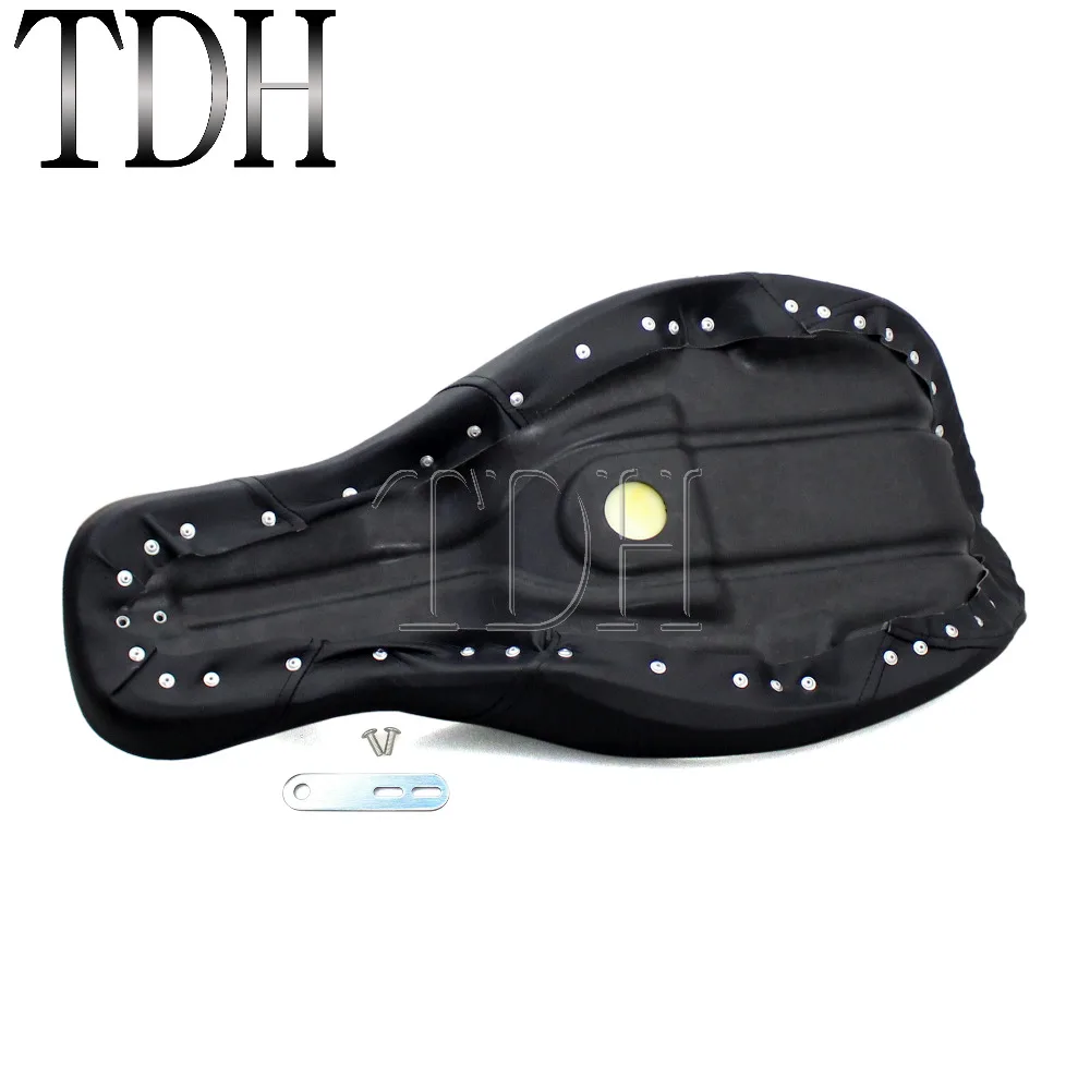 Black Motorcycle 2 Up Passenger Seat Stretched Cushion Covers For Harley Touring Electra Glide Road King Street Glide|Накладки и
