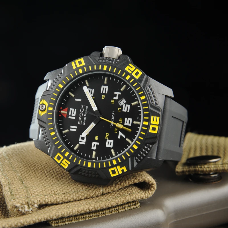 Военно спортивный трития световой наручные часы водонепроницаемый кварцевые