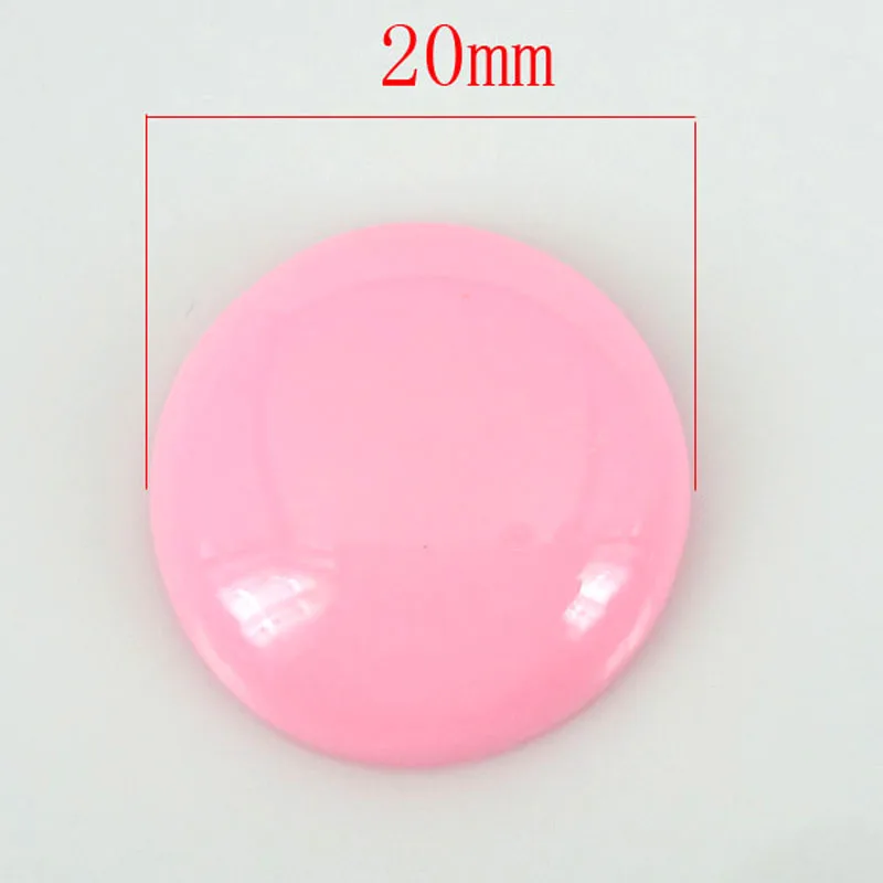40 шт. розовые круглые кабошоны с плоской задней стороной 3/4 дюйма для рукоделия
