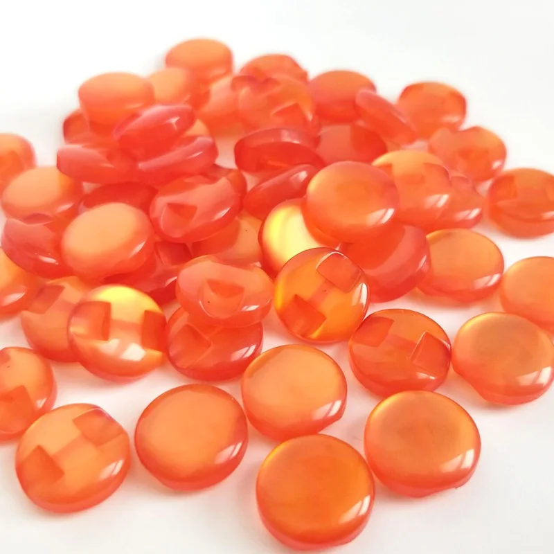 orange HL 12 мм 30/50/100 шт много цветов Солнцезащитные очки "кошачий глаз" Смола рубашка пластиковые кнопки для одежды аксессуары для шитья поделки своими руками - Цвет: orange