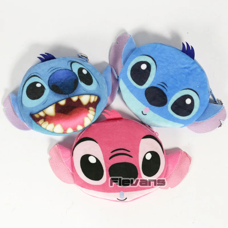 Lilo& Stitch Kawaii подвески плюшевые монеты мешок стежка мягкие куклы игрушки 10 шт./партия