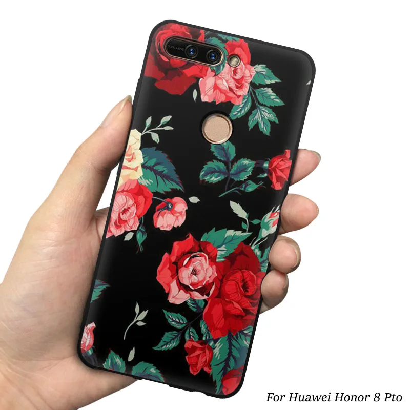 7 Чехол EiiMoo чехол для Huawei Honor 8 Pro для Honor V9 3D с мультяшным принтом 3D рельефная задняя Сумка для телефона чехол для Honor 8 Pro - Цвет: 7