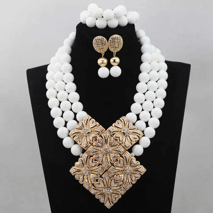 Уникальный африканский дизайн, коралловые бусы, ювелирный набор, нигерийские Свадебные бусы, ювелирный набор,, QW916 - Окраска металла: 4