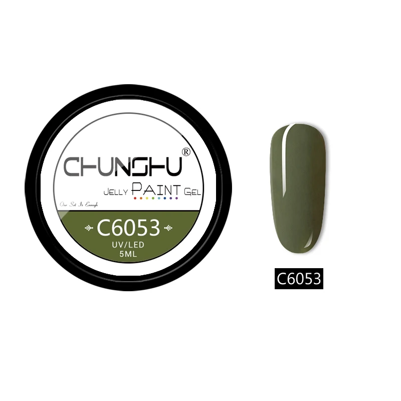 C6053 CHUNSHU 66 цветов УФ-гель для ногтей Желейный Цветной Гель-лак для рисования 5 мл впитывающий лак для ногтей гель для ногтей Дизайн ногтей маникюр DIY - Цвет: C6053