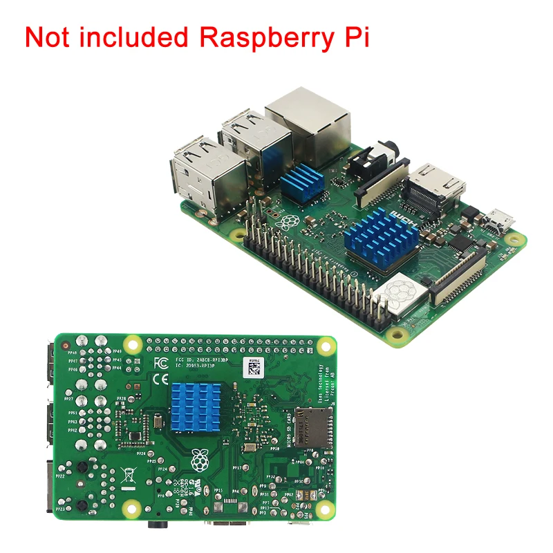 3 шт. Raspberry Pi радиатор синий кулер для Model B +/3B/2B|Аксессуары демонстрационных