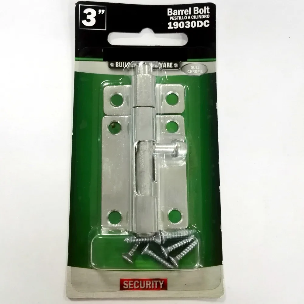 3'' barrel bolt door latch metal sliding lock dull chrome finish used in door/window/drawer/cupboard slide | Обустройство