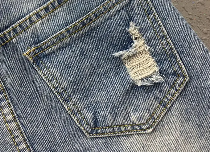 

Summer Fashion Womens Female Appliques Flower Beading Ripped Hole Blue Jeans Skirt , 2019 Pencil Tassel Denim Skirts For Women