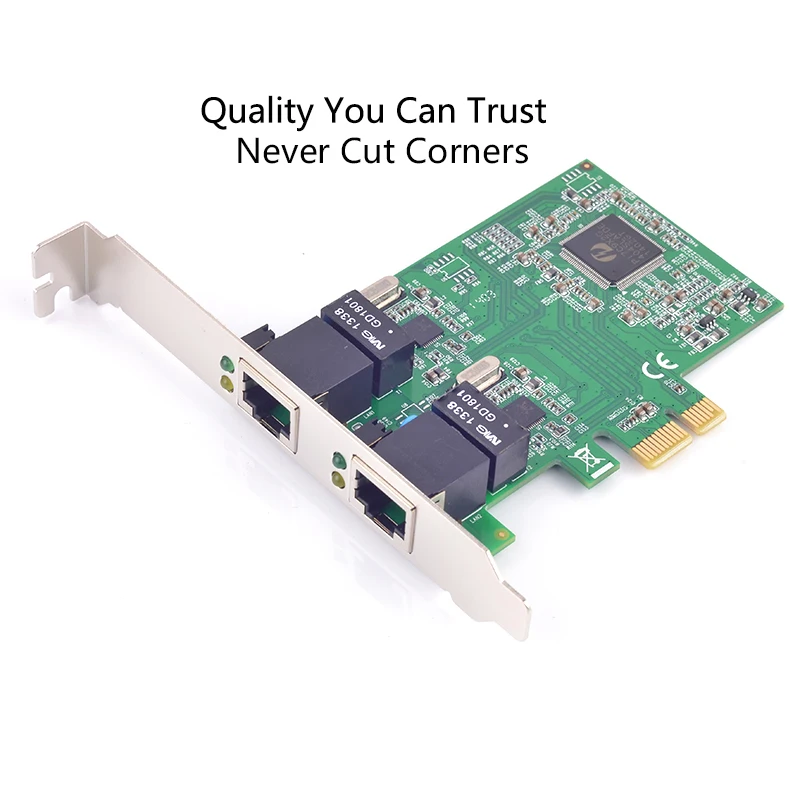 PCI-e 10/100/1000 Мбит/с Hign скорость беспроводной адаптер PCIe до 2 портов Gigabit Ethernet Сетевая