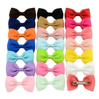 40colors 1piece colorful barrettes for children baby girls ribbon hair clip bows hair accessories hairgrip 643