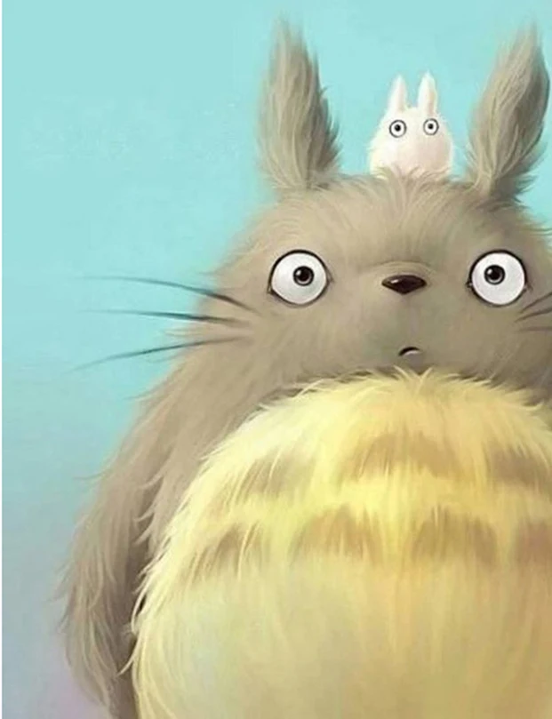 DIY Алмазная картина вышивка крестиком красивый Мой сосед Тоторо полная круглая