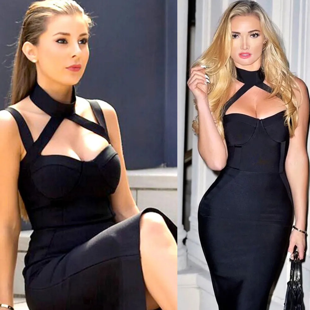 Бюстгальтер с подкладкой черный лямкой на шее вискозное трикотажное платье до