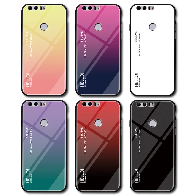 Gradient Tempered Glass Phone Case Cover For Samsung J2 J3 J4 J5 J6 J7 Prime Pro A10 A20 A30 A5 A6 S6 S7 S8 S9 S10 Plus Lite |