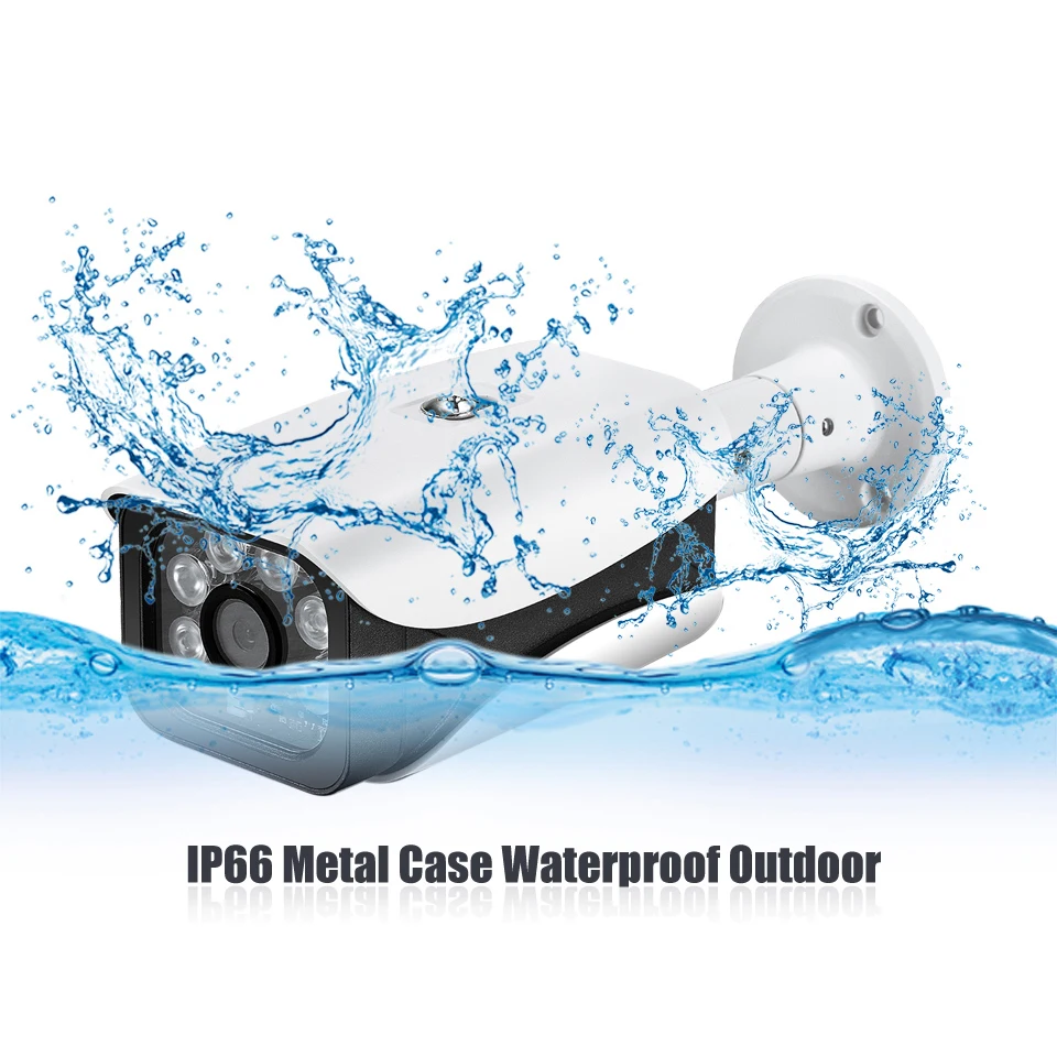 

Waterproof 1080P Bullet POE IP Camera 2MP 6Pcs Array Leds IR 20M Night Vision P2P IP Outdoor Security Camera ONVIF