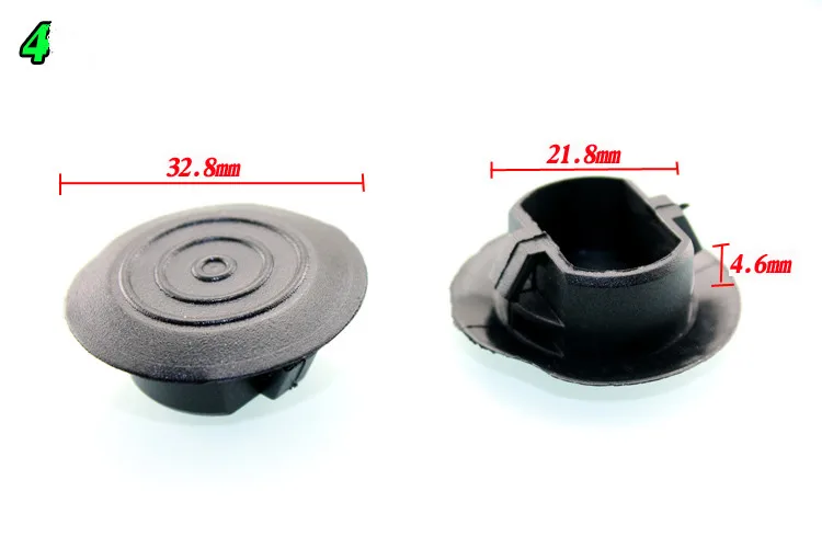 12pcs number 4 12 шт. запасные шины для автомобиля с круглым отверстием резиновые пылезащитные заглушки водонепроницаемый чехол пластиковый зажим для Audi A4L A3 A6L Q3 Q5 Q7 - Название цвета: 12pcs number 4