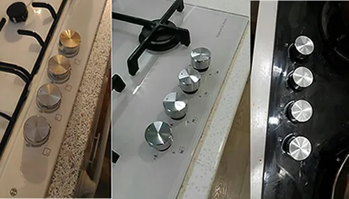 Поворотный переключатель части газовой плиты плита ручка газовой плиты круглый регулятор из нержавеющей стали для газовой плиты 1 шт