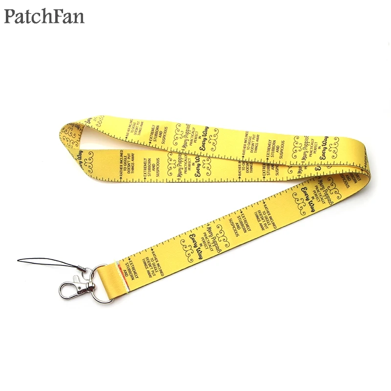 

Patchfan 90s diy kids keyring keychain neck lanyard webbing ribbon neck strap badge phone holder necklace A1792
