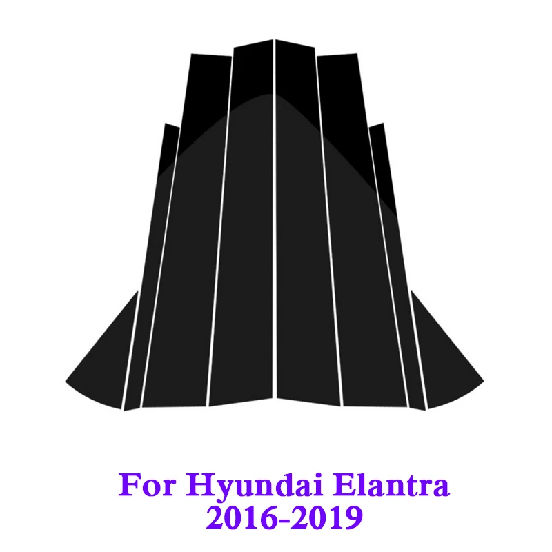 Стайлинг автомобиля для Hyundai Elantra 2012-2019 наклейки на окна центральный столб