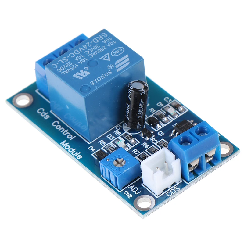 1 комплект DC 24 В светильник переключатель управления реле фоторезистора модуль