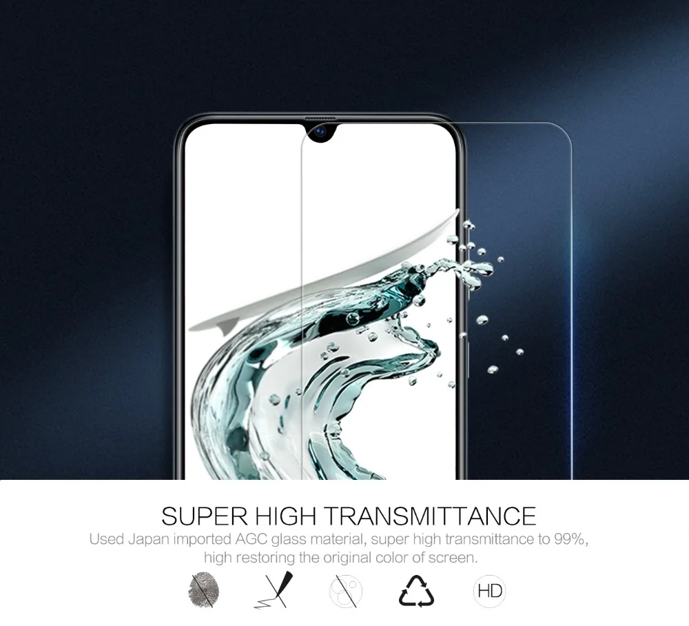 Закаленное стекло Nillkin пленка для samsung Galaxy A70 Amazing H+ Pro H Nano анти-взрыв 9H жесткий защитный экран протектор