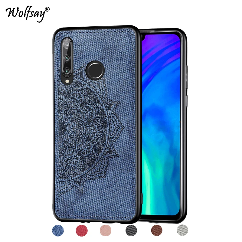 

Huawei Enjoy 9S Shockproof Soft TPU Silicone PC Cloth Texture Hard Phone Bumper For Huawei Enjoy 9S Cover Huawei Enjoy 9S Fundas
