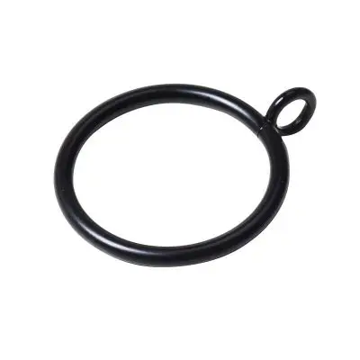 02 Black Шторы крюк римские кольца металлический Шторы стержень крючок кольца Шторы аксессуары серебристый, черный золотой 38/45 мм крюк кольца CP055-25 - Цвет: 02 Black
