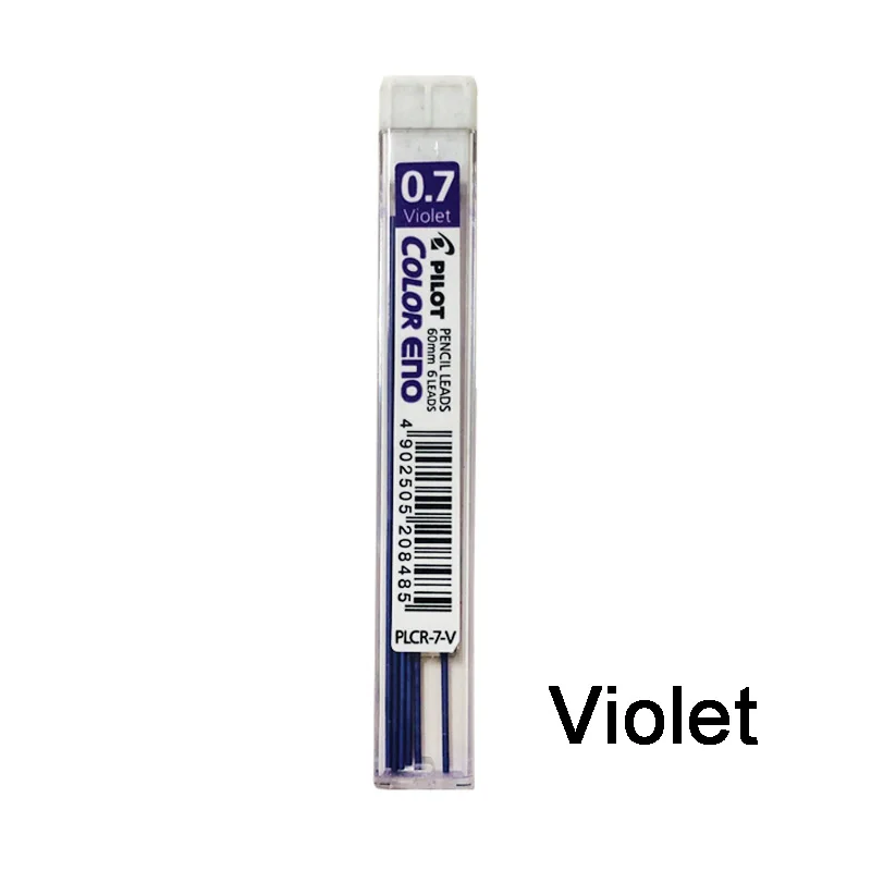 VIOLET Refill Pilot 1 шт. HCR-197 Eno 0,7 мм механические карандаши 8 цветов механические карандаши или заправки для офиса и школы канцелярские принадлежности - Цвет: VIOLET Refill