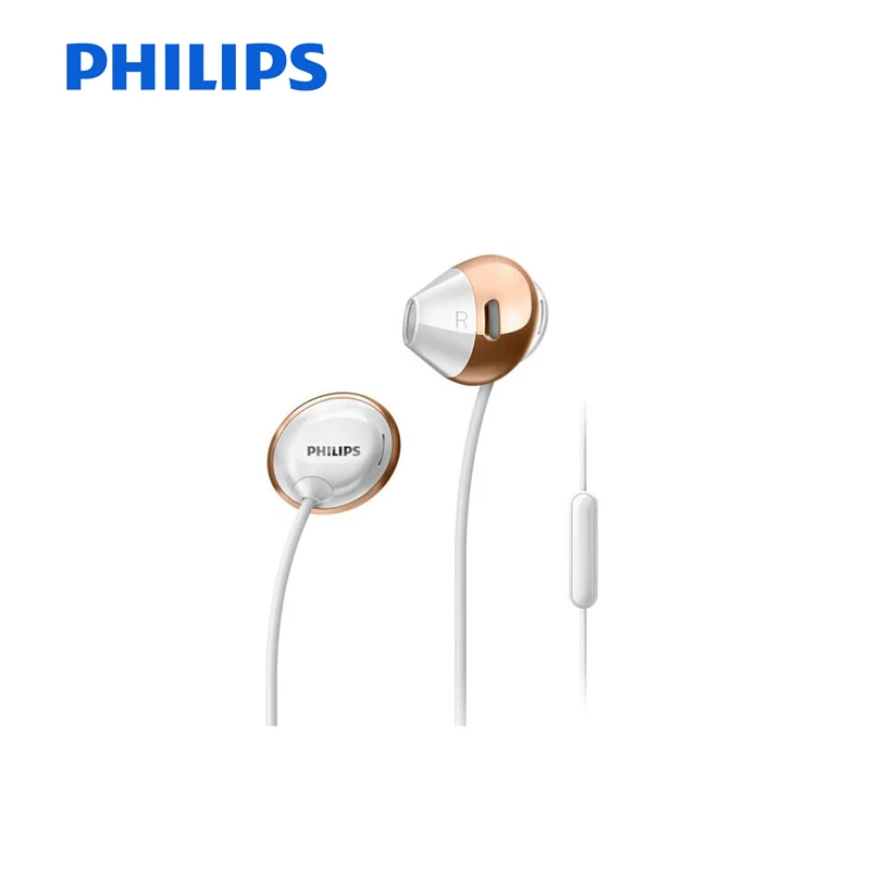 White Philips SHE4205 оригинальные проводные наушники с наушниками-вкладышами, спортивные наушники с микрофоном для Galaxy 8, официальная проверка - Цвет: White