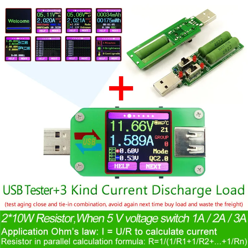 USB тестер Bluetooth компьютер онлайн DC Вольт Ампер ток измеритель напряжения Емкость