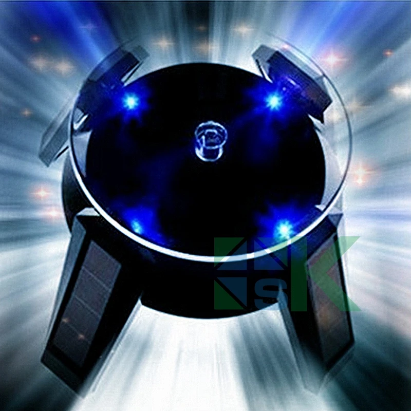 Популярная модная белая черная новинка на солнечной энергии вращающаяся 360