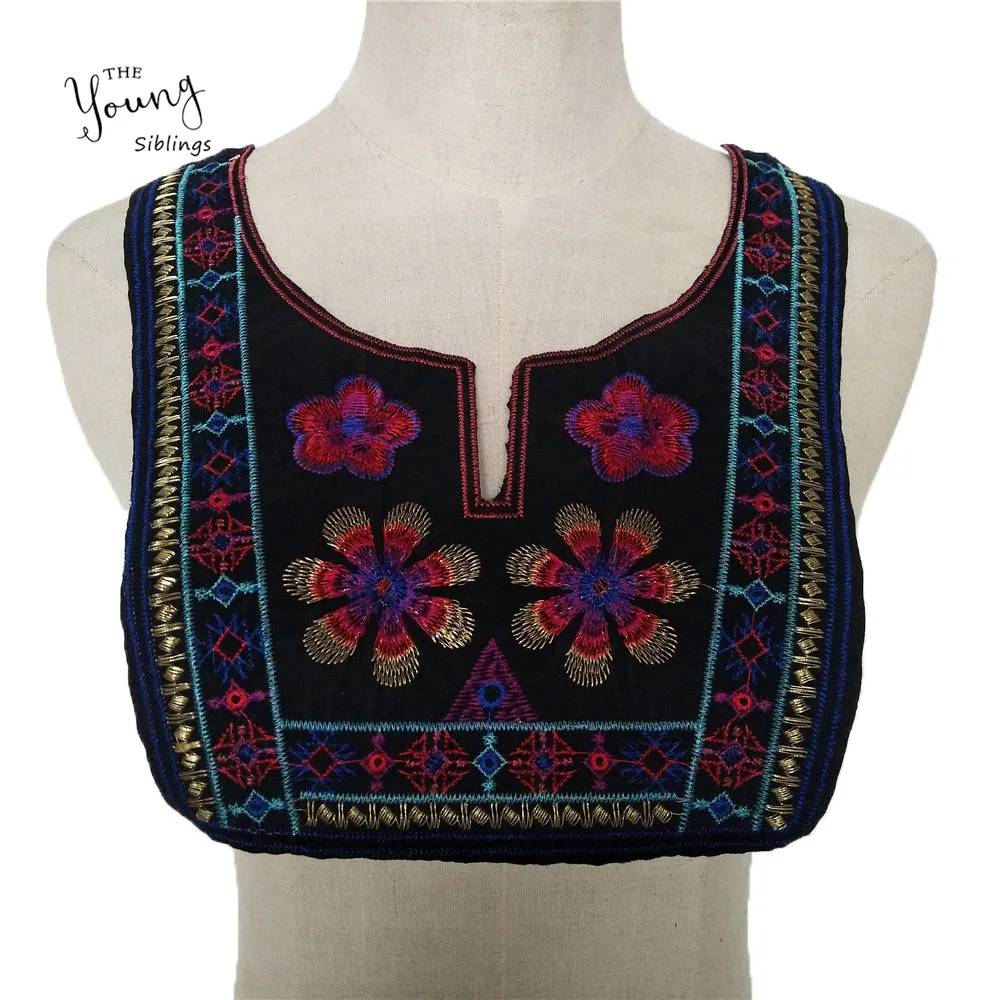 

1 шт., Высококачественная вышивка в этническом стиле, аппликация, кружево, вырез, сделай сам, одежда, швейная ткань, кружевной воротник, украшение, скрапбукинг