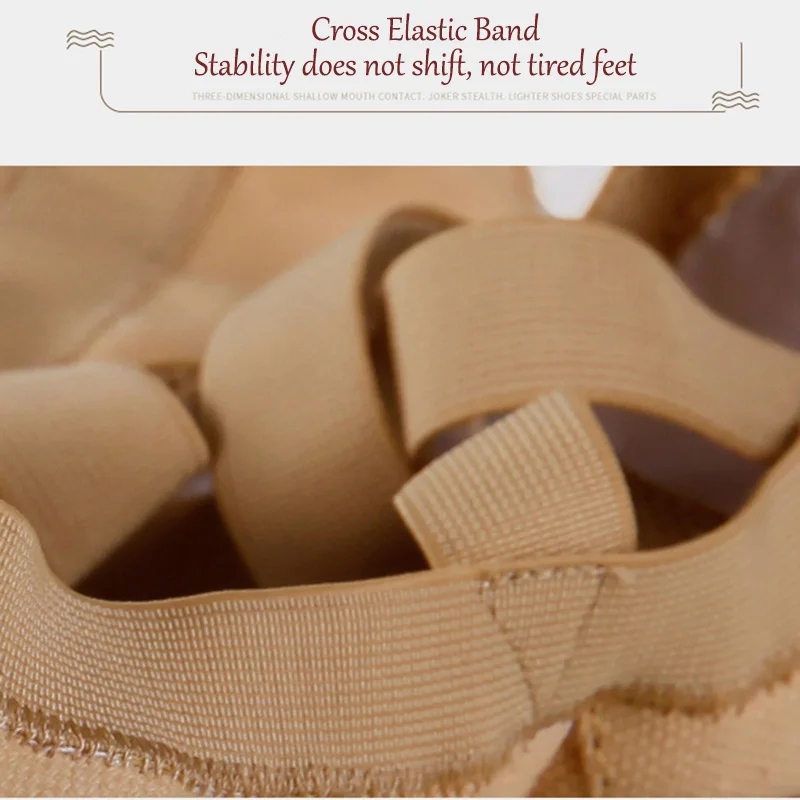USHINE QWFY01 Professional Elastic Fabric Wear-Resistant Non-slip Training Teacher Breathable Women Canvas Ballet Dance Shoes