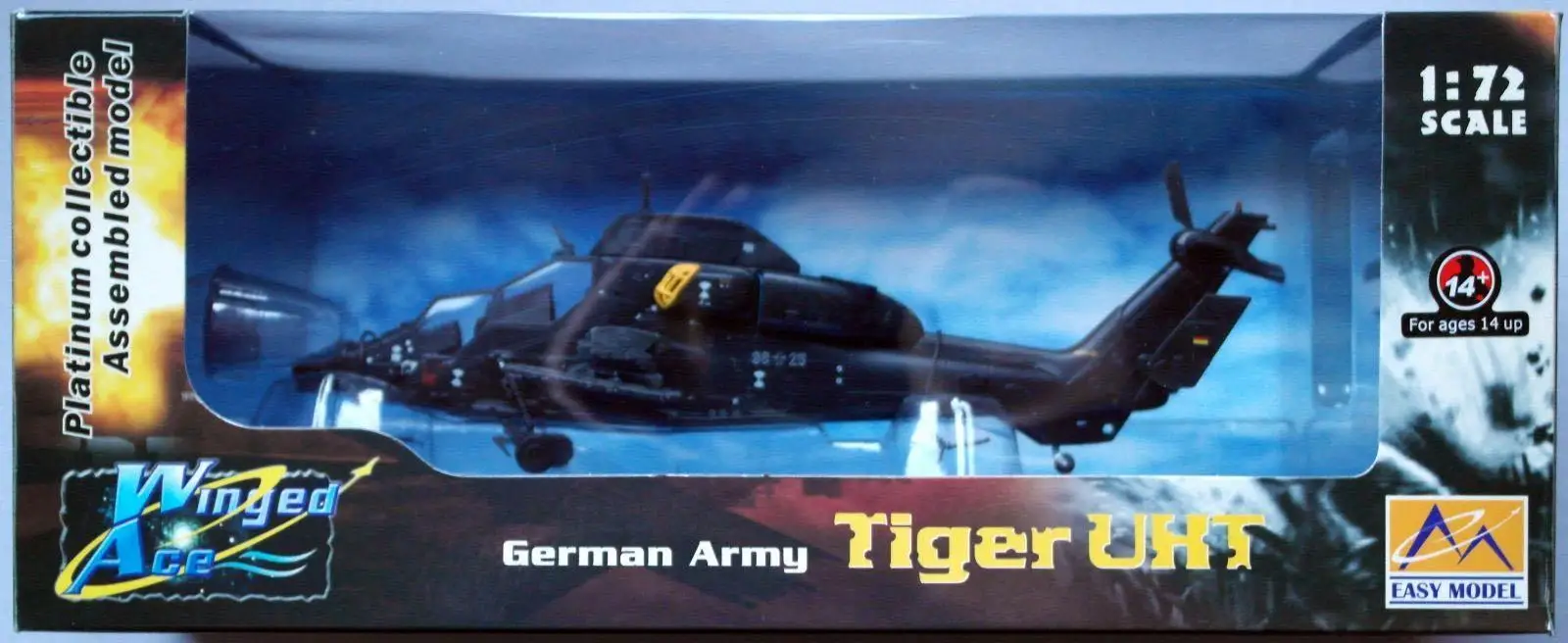 Airbus Eurocopter Tiger EC-665 вертолет немецкий UHT9825 1/72 без литья под давлением легкая модель |