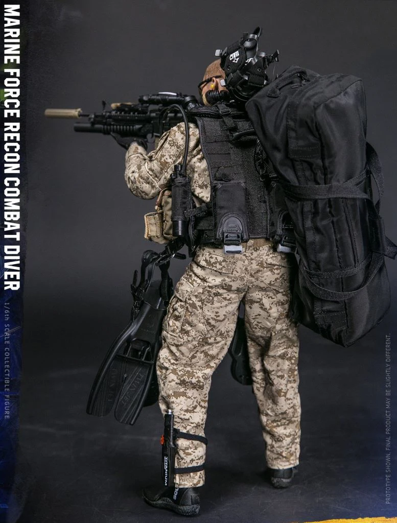 1/6 весы Коллекционная морской пехоты RECON COMBAT DIVER пустыни MARPAT версия модели головы
