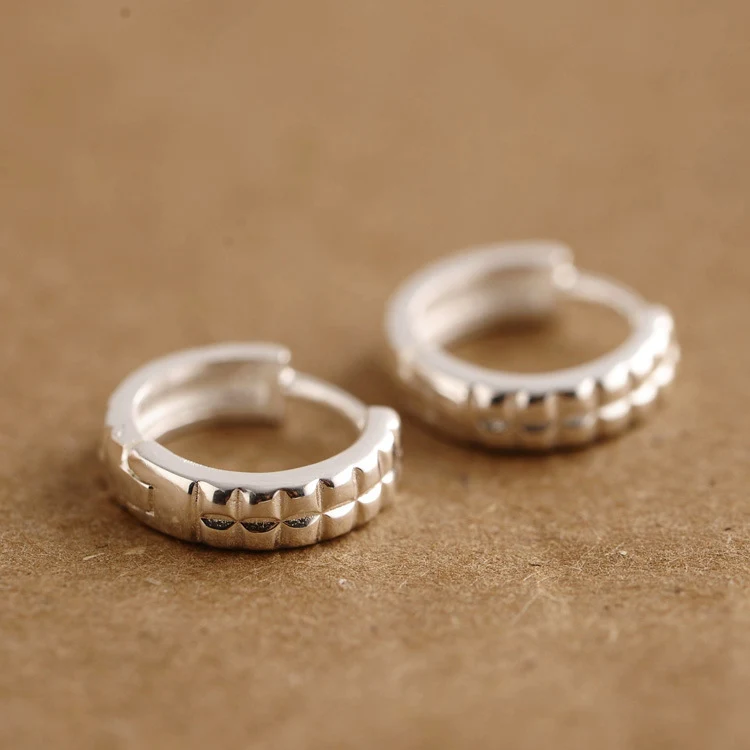 Женские простые серьги svjewelry из стерлингового серебра 925 пробы в Корейском стиле |