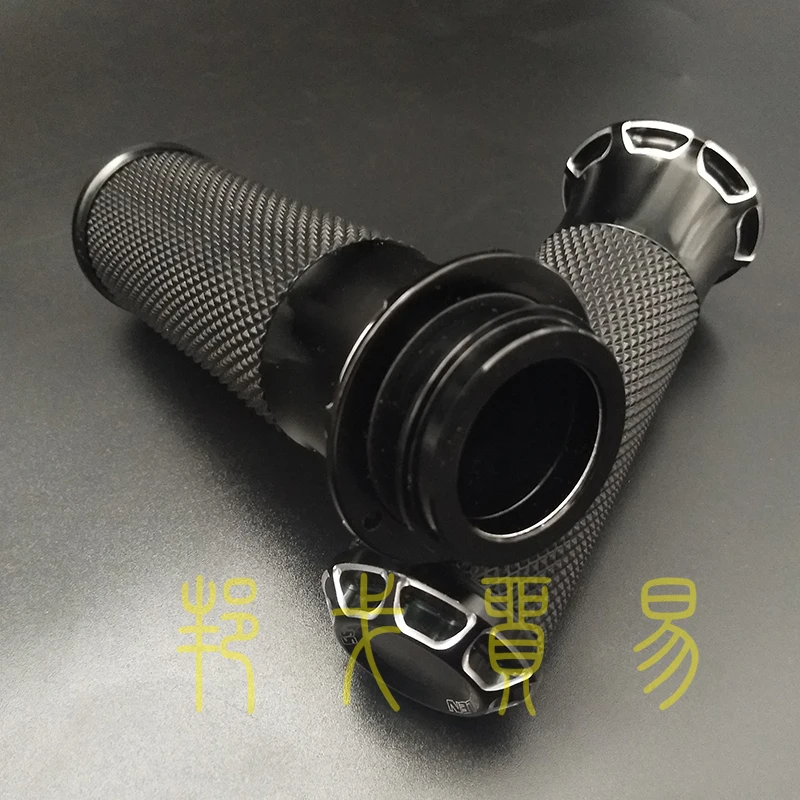 

BAGGER 125mm Grips Motorcycle Aluminum Alloy Rubber Handle Hand Grips For Harley Sportster Softail Harley Series Touring V-Rod