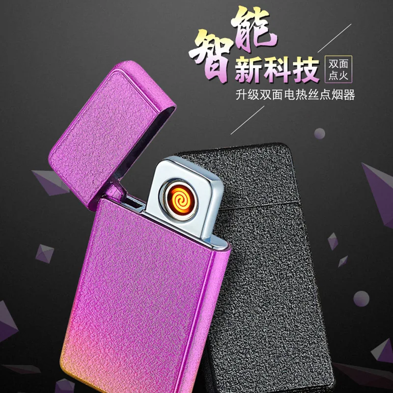 Портативная ультратонкая USB Электронная сигарета зажигалка без газа плазменная