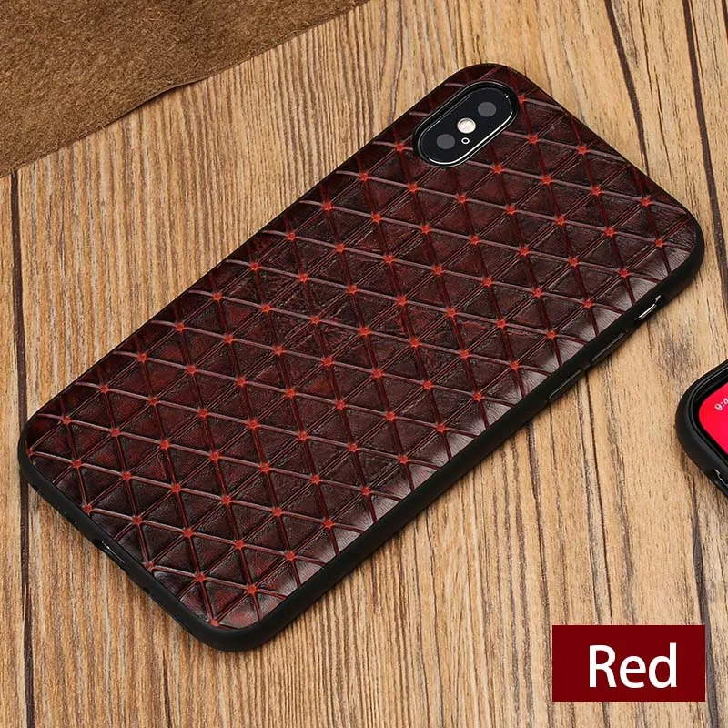 red Чехол для телефона из натуральной кожи для apple iphone 11 11 Pro 11 Pro Max X XS max XR 6plus 5S 6s 5 6 7 8 plus роскошные чехлы Marvel - Цвет: red