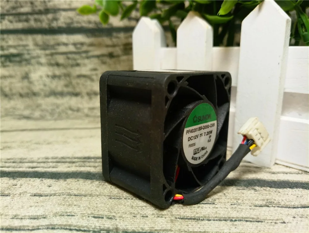 Оригинальный 4 проводной охлаждающий вентилятор SUNON 4028 PF40281BX Q050 Q99 12 В 7 20 Вт 40*40*28