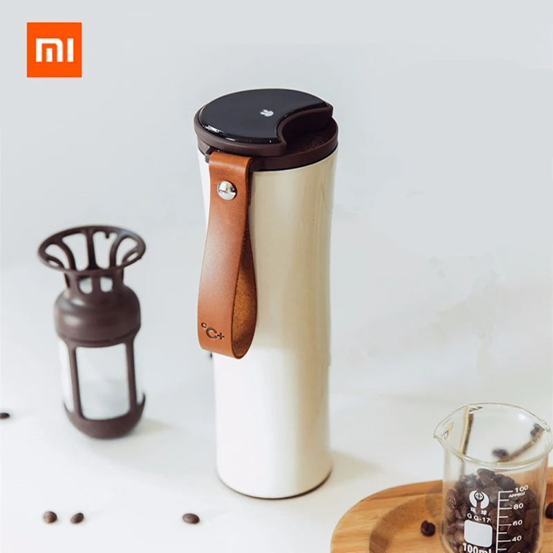 Xiaomi kiss fish Smart нержавеющая сталь термальная Вакуумная бутылка для воды чувствительный датчик температуры с кофейником