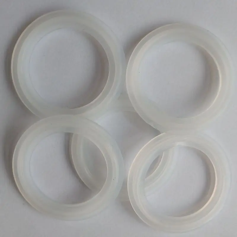 

5 PCS 1.5" Sanitary Tri Clamp Silicon Gasket Fits 50.5mm Type Ferrule Flange W1-SSG-1.5-38