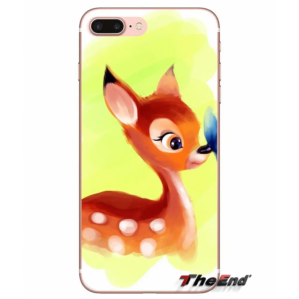 Прозрачный чехол из ТПУ Sika deer Bambi для Samsung Galaxy S2 S3 S4 S5 MINI S6 S7 edge S8 S9 Plus Note 2 3 4 5 8 Coque Fundas