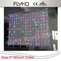 china supplier full color hd flexible led video screen curtain