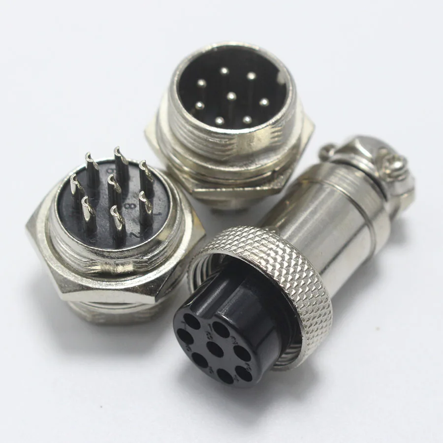 EClyxun 10 комплектов GX16 XLR 16 мм 2 3 4 5 6 7 8 9 контактный разъем для крепления на шасси