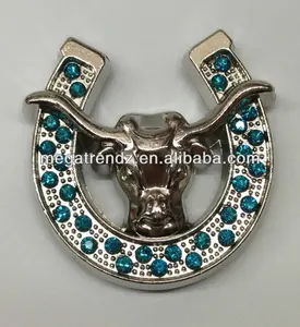 Carft Western Стразы Concho длинный Рог Небесно-Голубой